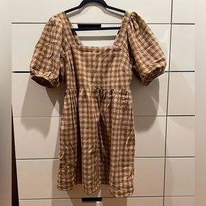 Madewell checkered dress